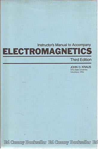Book Instructor's Manual to Accompany Electromagnetics. Third Edition (McGraw-Hill Series in Marketing) free