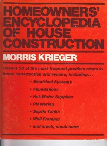 Book Homeowners' Encyclopedia of House Construction free