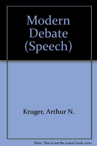 Book Modern Debate Its Logic And Strategy (speech) free