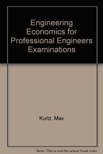 Book Engineering Economics For Professional Engineers Examinations free