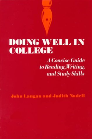 Book Doing Well In College: A Concise Guide To Reading, Writing, And Study Skills free