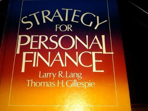 Book Strategy for Personal Finance (McGraw-Hill Series in Finance) free