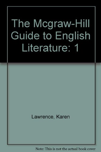 Book The McGraw-Hill Guide to English Literature, Volume I (Schaum's Paperbacks) free