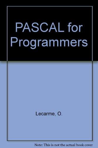 Book Pascal for Programmers free