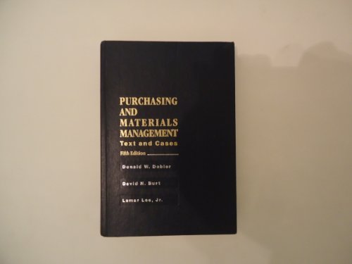 Book Purchasing and Materials Management: Text and Cases (McGraw Hill Management Series) free