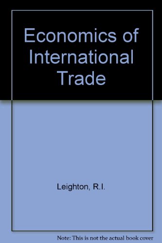 Book Economics Of International Trade free