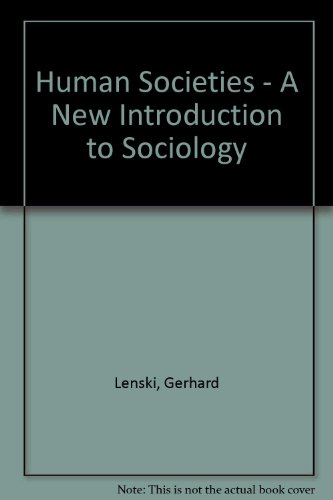 Book Human Societies - A New Introduction to Sociology free