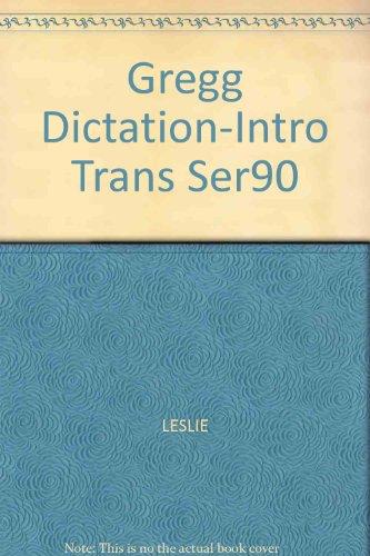 Book Gregg dictation and introductory transcription, series 90 free