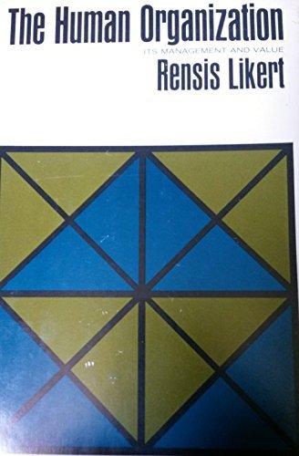 Book The Human Organization: Its Management and Value free