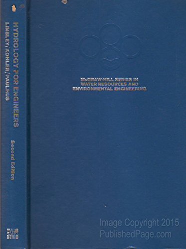 Book Hydrology for Engineers (McGraw-Hill Series in Water Resources and Environmental Engi) free