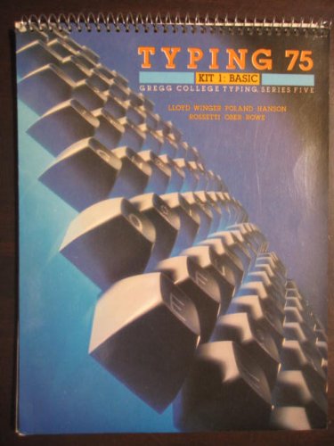 Book Gregg College Typing, Series Five, Typing Seventy-Five, Basic Kit -1984 publication. free