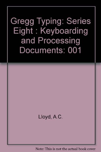 Book Gregg Typing 1 General Course free