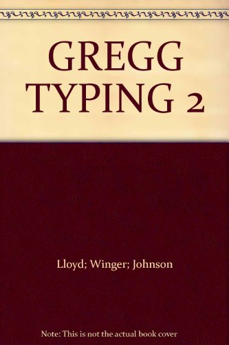 Book Gregg Typing 2 free
