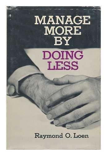 Book Manage more by doing less free