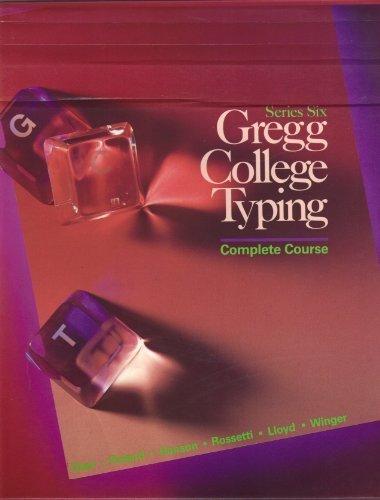 Book Gregg College Typing - Series Six - Complete Course free