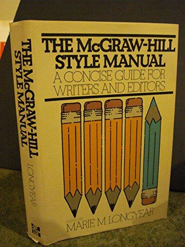 Book Mcgraw Hill Style Manual: Concise Guide For Writers And Editors free