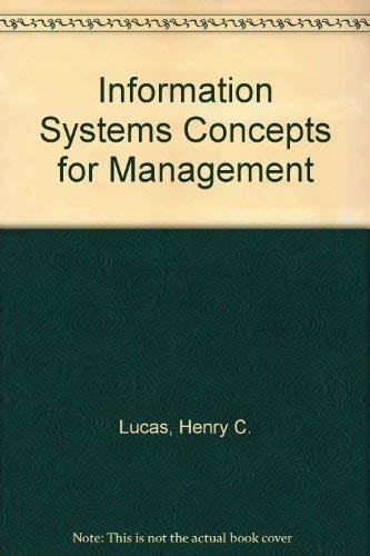 Book Information Systems Concepts for Management free