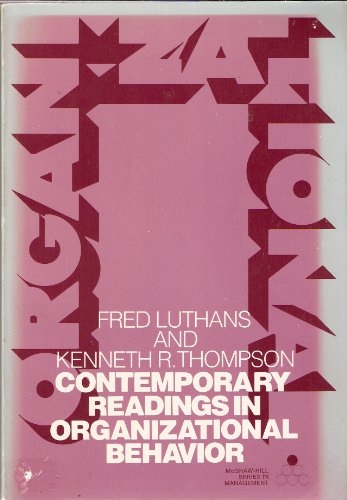 Book Contemporary Readings In Organizational Behavior (mcgraw Hill Series In Management) free