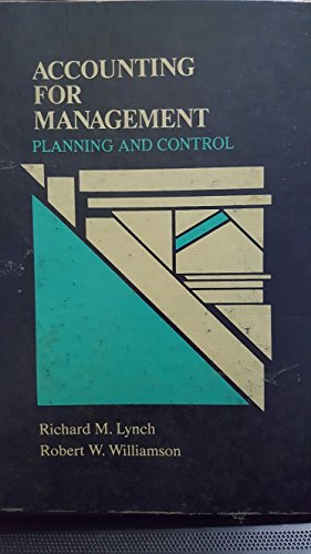 Book Accounting for Management: Planning and Control free