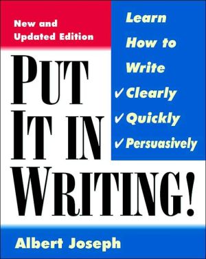 Book Put It In Writing free