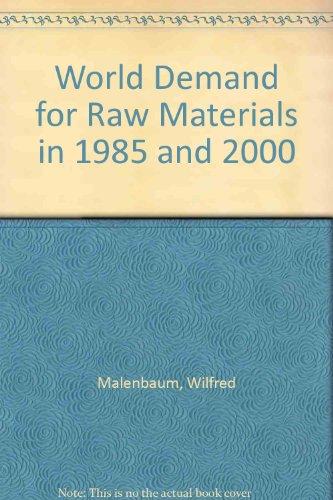 Book World Demand for Raw Materials in 1985 and 2000 free