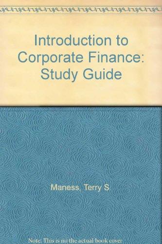 Book Introduction To Corporate Finance free