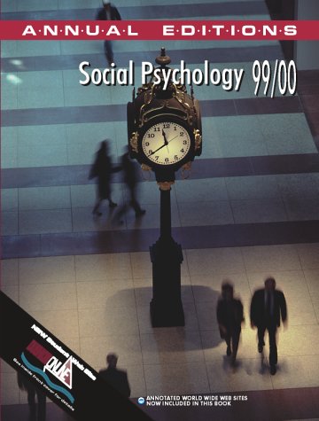 Book Social Psychology 1999-2000 (annual Editions) free