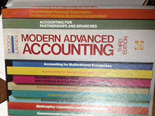 Book Modern advanced accounting free