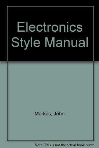 Book Electronics Style Manual free