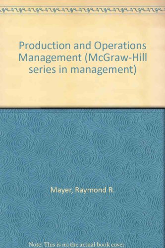 Book Production and operations management (McGraw-Hill series in management) free
