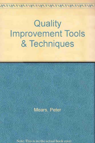 Book Quality Improvement Tools & Techniques free