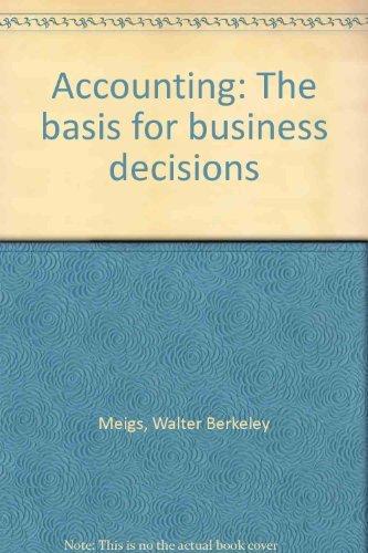 Book Accounting: The Basis For Business Decisions free