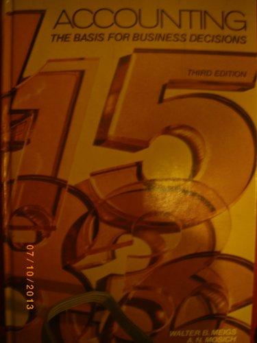 Book Accounting : The Basis For Business Decisions free