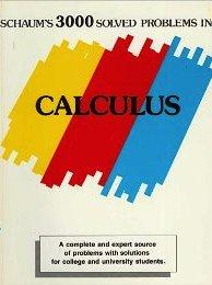 Book Schaum's 3000 solved problems in calculus (Schaum's Outline) free
