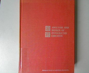 Book Analysis And Design Of Integrated Circuits free