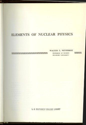 Book Elements of Nuclear Physics free
