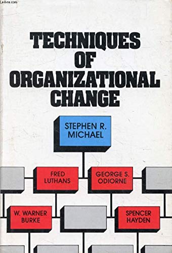 Book Techniques of Organizational Change free