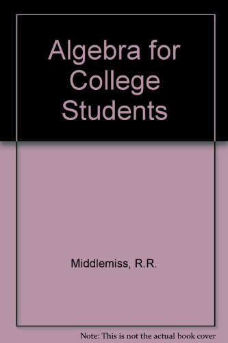 Book Algebra For College Students free