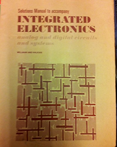 Book Integrated Electronics free