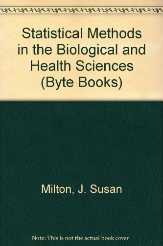 Book Statistical Methods in the Biological and Health Sciences (MCGRAW HILL SERIES IN PROBABILITY AND STATISTICS) free