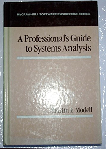 Book Professionals Guide to Systems Analysis (MCGRAW HILL SOFTWARE ENGINEERING SERIES) free