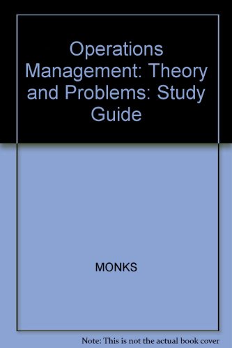 Book Operations Management: Theory and Problems: Study Guide free