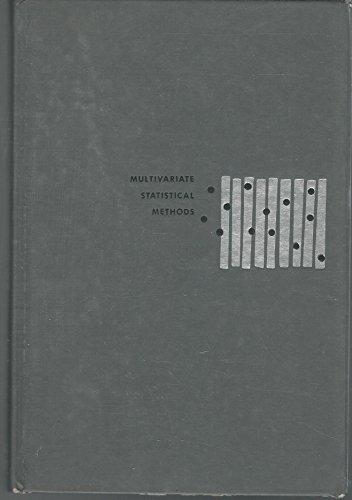 Book Multivariate statistical methods (McGraw-Hill series in probability and statistics) free