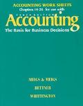 Book Accounting the Basis for Business Decisions: Work Sheets Chapters 14-26 free