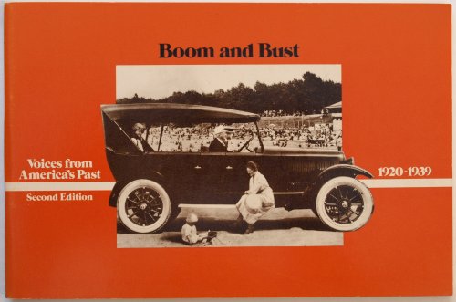 Book Boom And Bust, 1920-1939 (voices From America's Past) free
