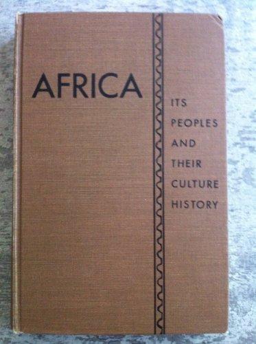 Book Africa: Its Peoples and their Culture History free