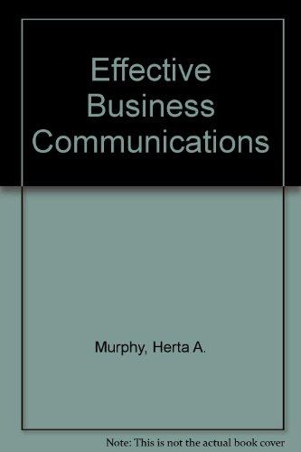 Book Effective business communications free