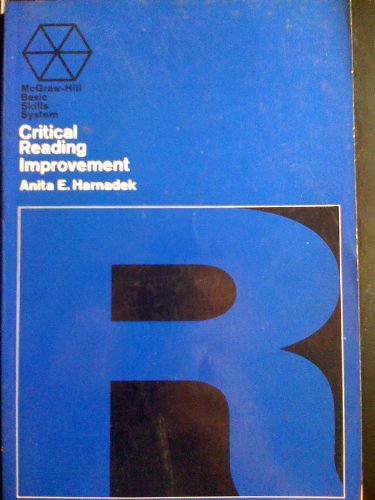 Book Critical Reading Improvement (mcgraw-hill Basic Skills) free
