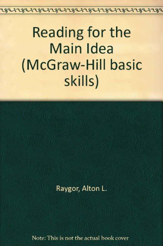 Book Reading for the Main Idea: A Program for Self-Instruction free