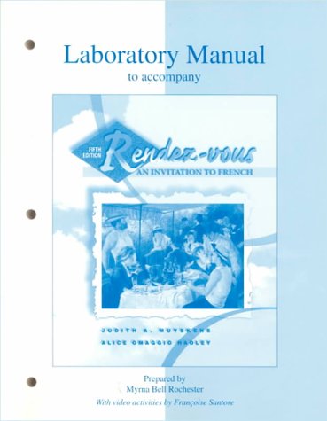 Book Lab Manual to accompany Rendez-vous: An Invitation to French free